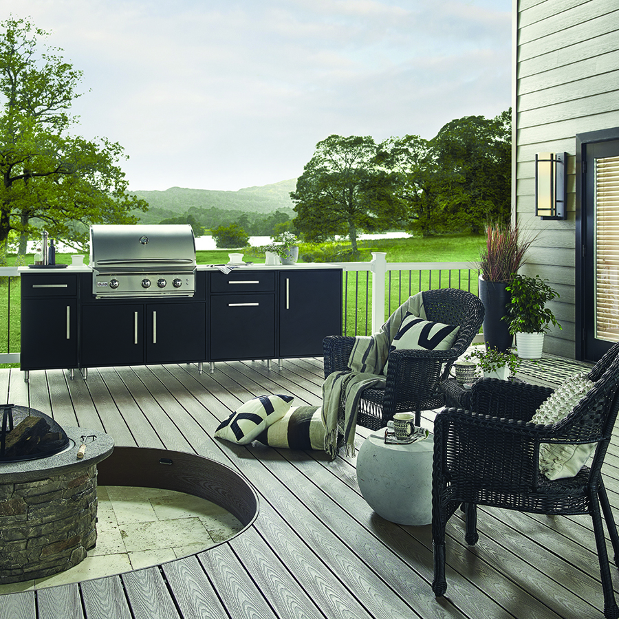 Wolf composite deck construction Michigan