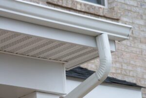 Gutter system on a home